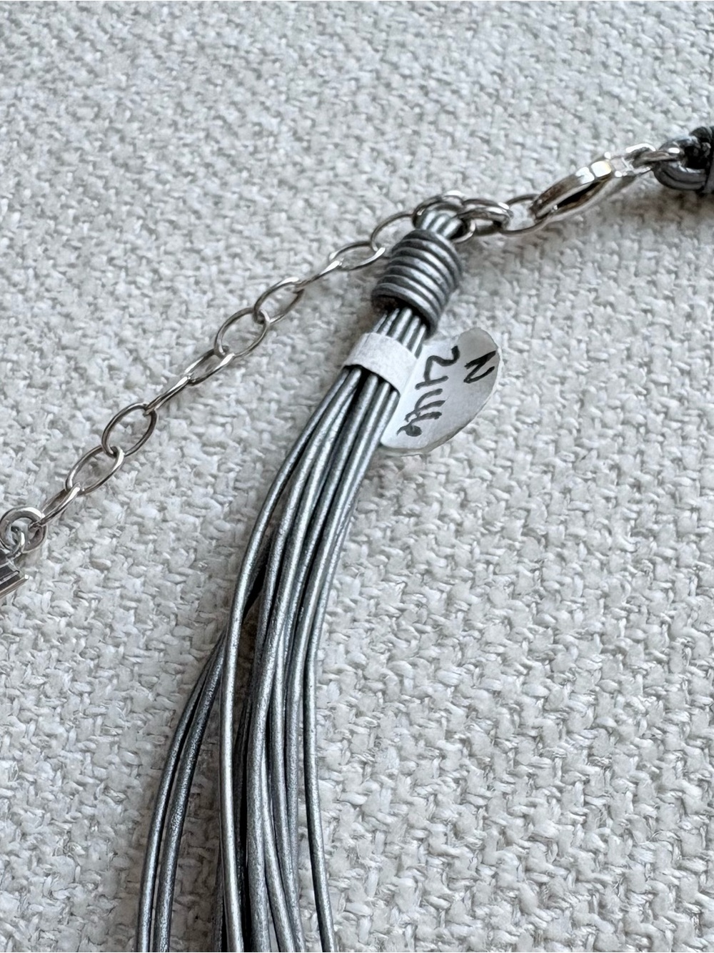Silpada Sterling Silver, Hematite Bead Necklace, Retired, N2146 - Picture 3 of 6